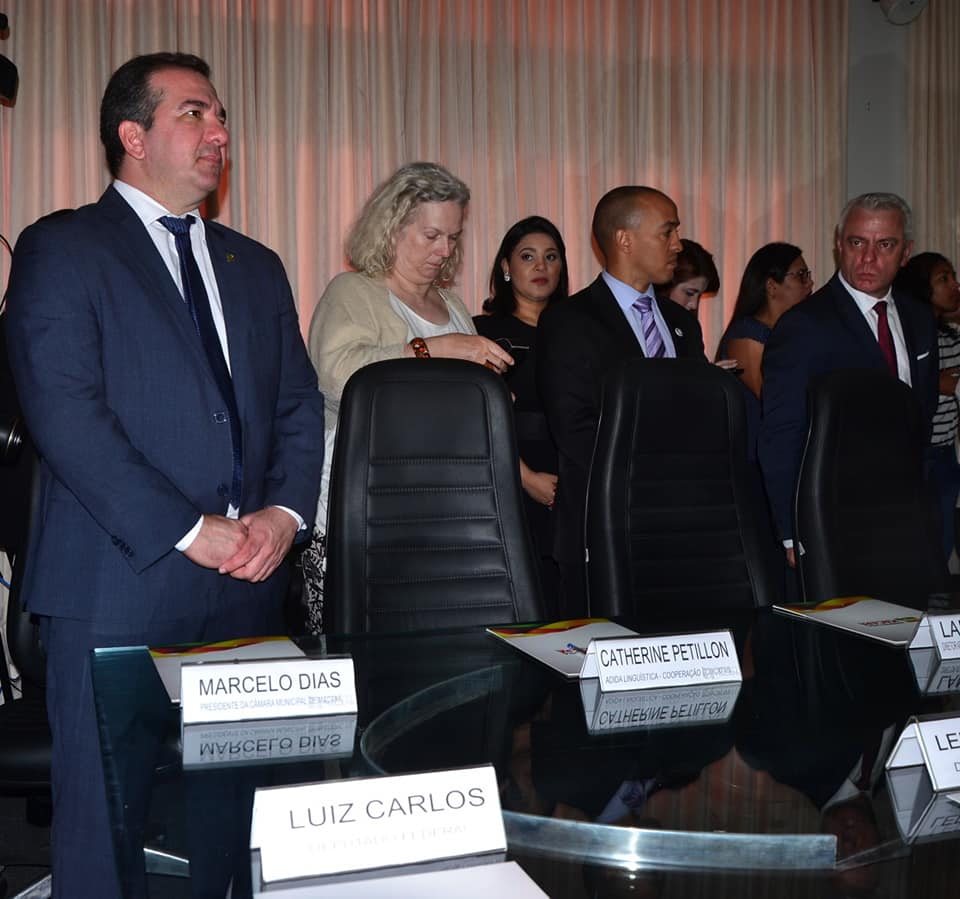 Marcelo Dias participa de recepção à delegação francesa