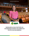 Margleide Alfaia participa da solenidade de início das obras do Teatro das Bacabeiras