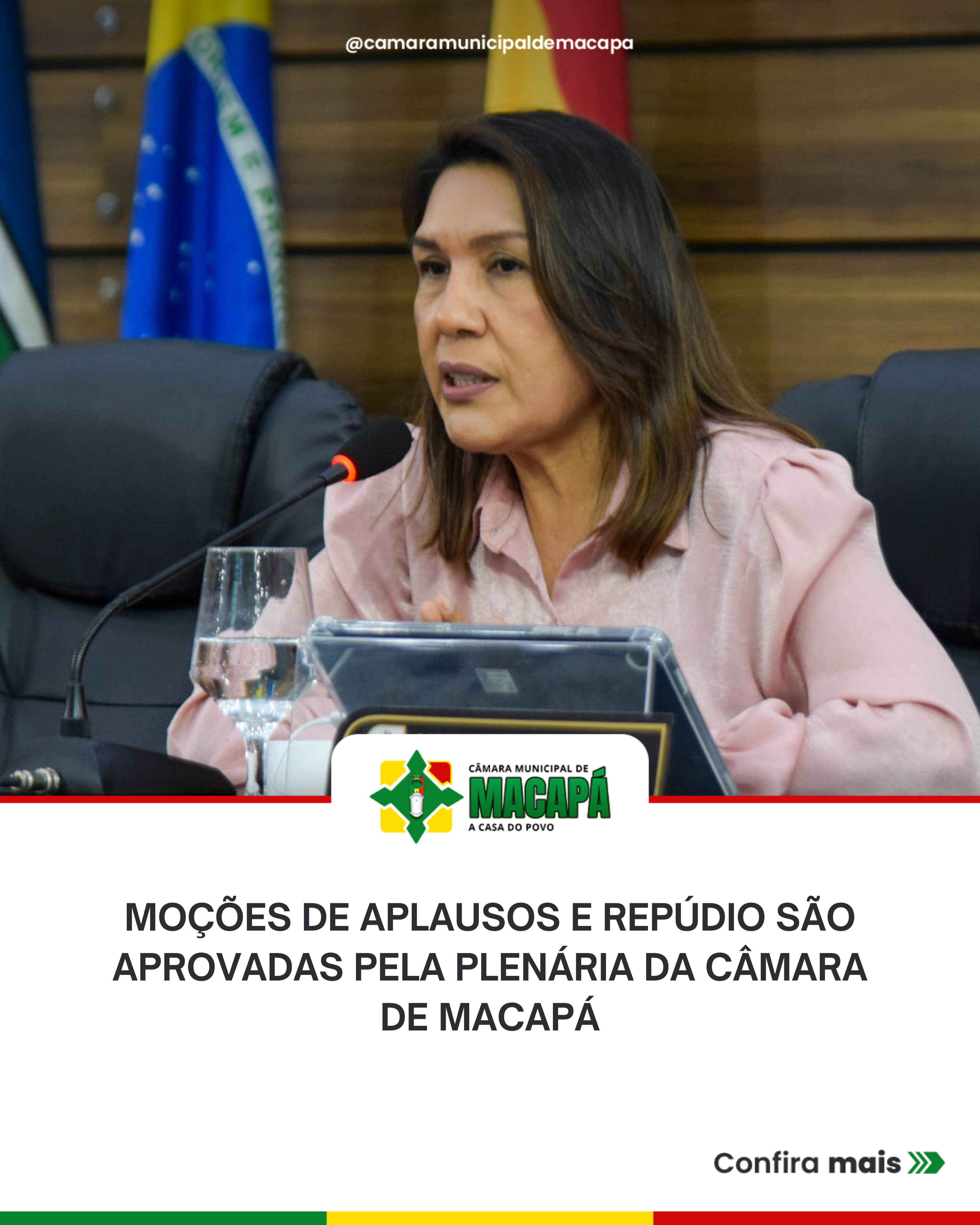 Moções de aplausos e repúdio são aprovadas pela plenária da Câmara de Macapá