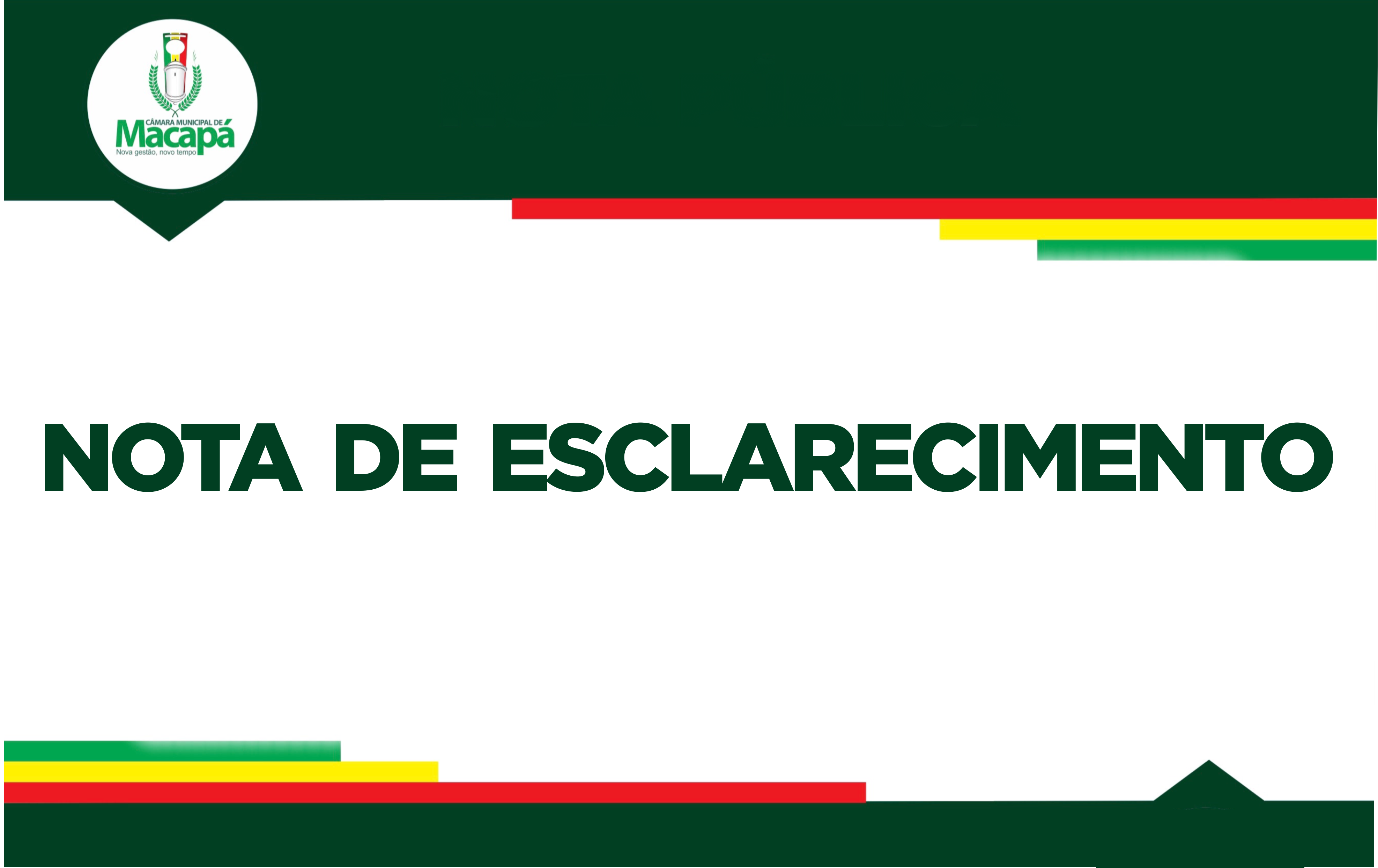 Nota de Esclarecimento 