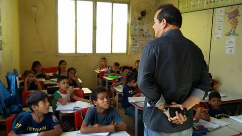 O Vereador Rinaldo (PSOL) faz visita técnica