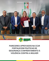 Pareceres aprovados na CCJR fortalecem políticas de segurança e enfrentamento à violência contra a mulher