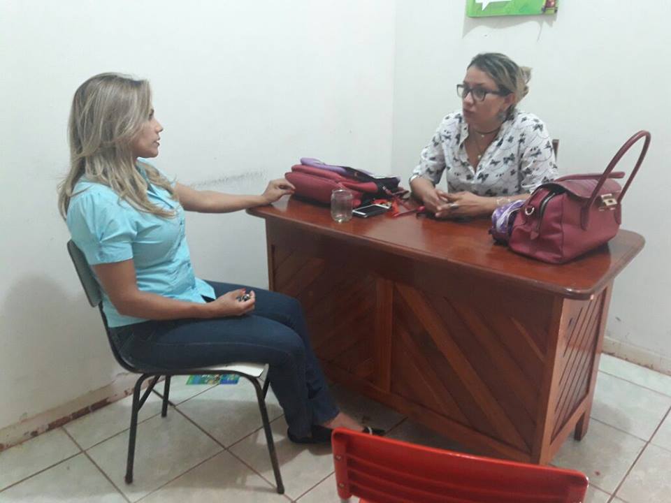 Patriciana Guimarães trabalhando junto aos bairros de Macapá