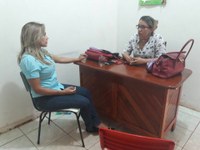 Patriciana Guimarães trabalhando junto aos bairros de Macapá
