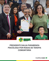 Presidente DaLua parabeniza psicóloga por rodas de terapia comunitária