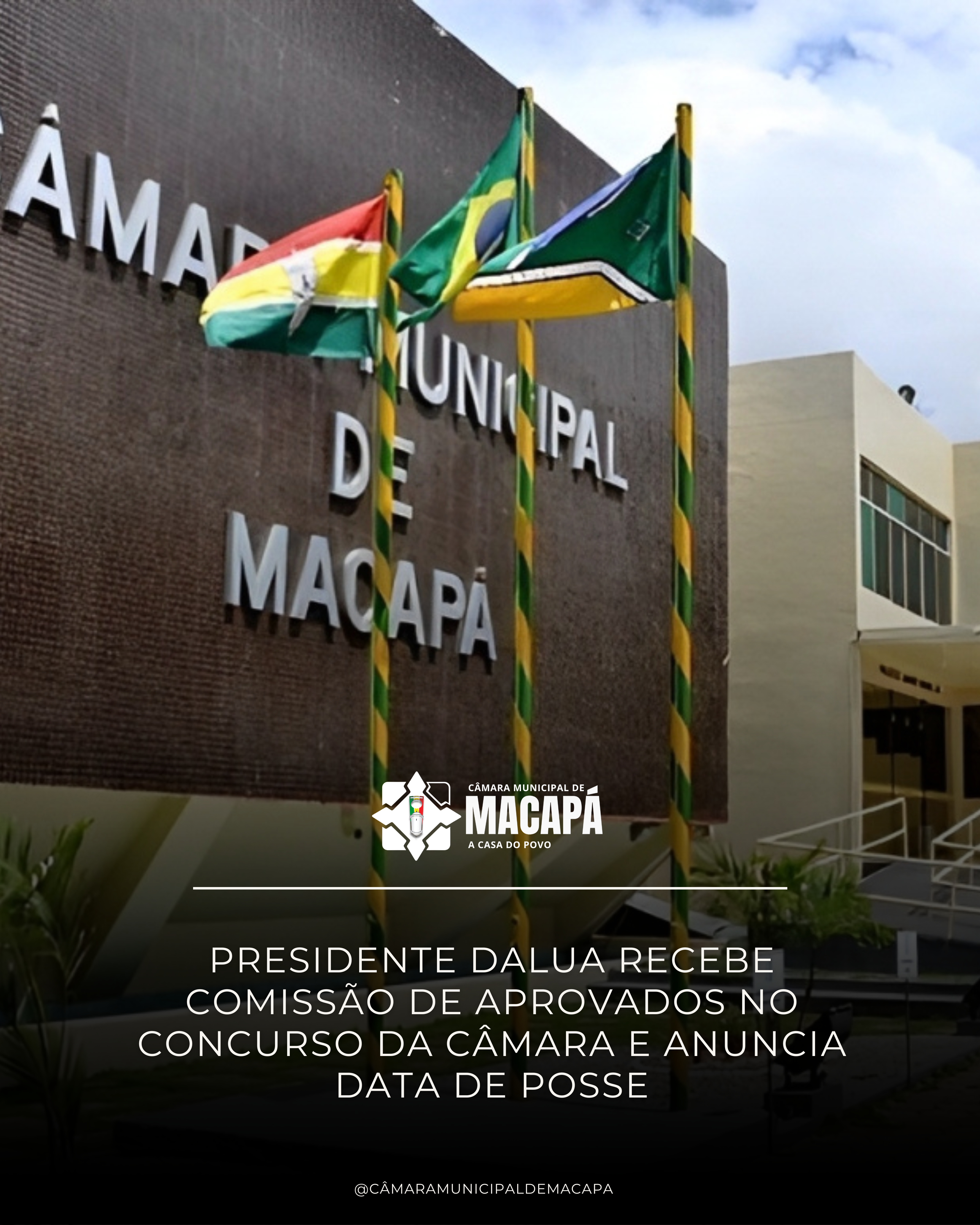 Presidente DaLua recebe comissão de aprovados no concurso da Câmara e anuncia data de posse
