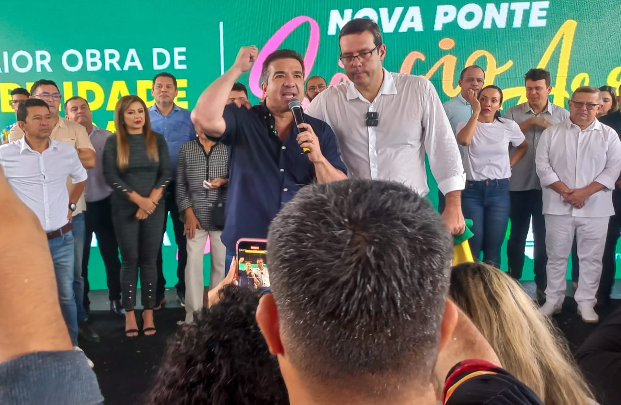 Presidente Marcelo Dias participa da inauguração da nova ponte Sérgio Arruda
