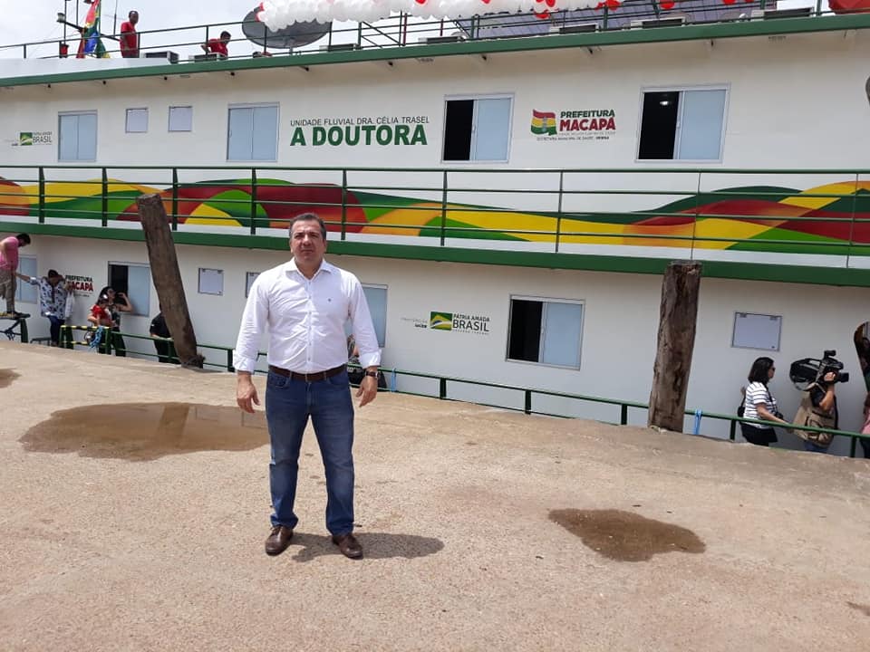 Presidente Marcelo Dias participa de cerimônia de apresentação da UBS Fluvial