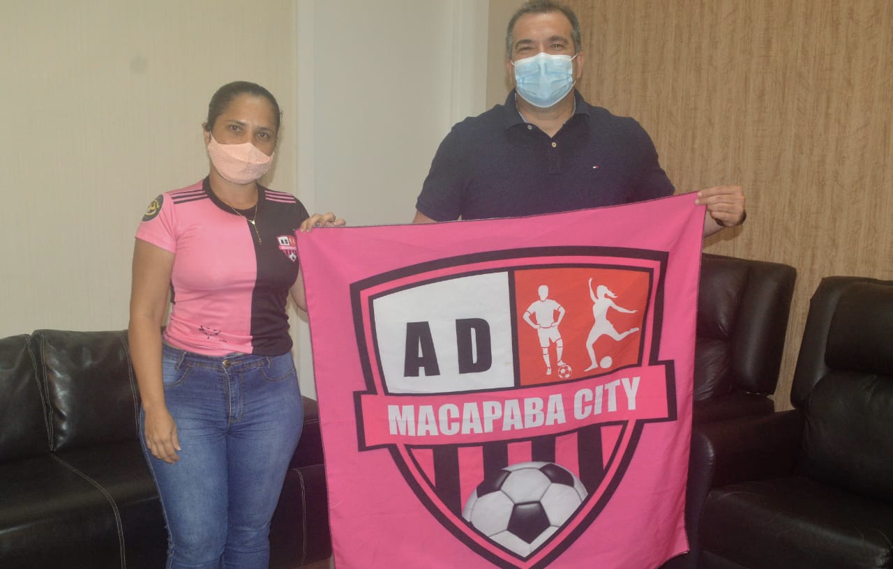 Presidente Marcelo Dias recebe a presidente do Macapaba City na CMM