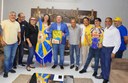 Presidente Marcelo Dias recebe comitiva de Piratas da Batucada