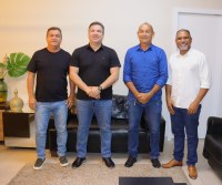 Presidente Marcelo Dias recebe visita do novo vereador de Macapá, Dino Amanajás