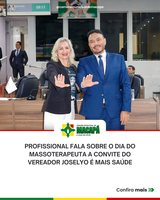 Profissional fala sobre o Dia do Massoterapeuta a convite do vereador Joselyo É Mais Saúde