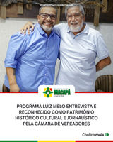 Programa Luiz Melo Entrevista é reconhecido como Patrimônio Histórico Cultural e Jornalístico pela Câmara de Vereadores