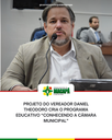 Projeto do vereador Daniel Theodoro cria o programa educativo “Conhecendo a Câmara Municipal”