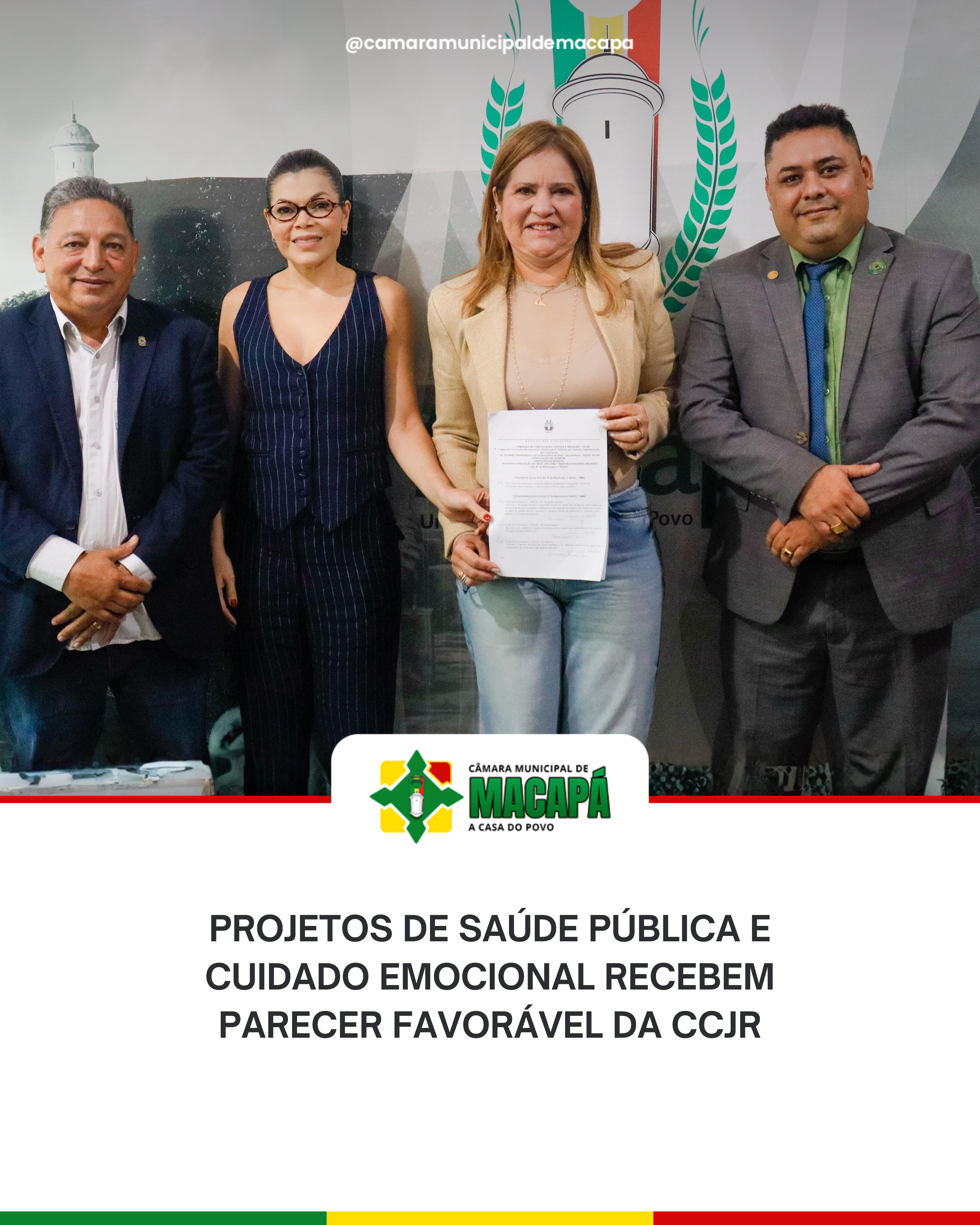 Projetos de saúde pública e cuidado emocional recebem parecer favorável da CCJR