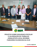 Projetos sobre segurança escolar e valorização do trabalho jornalístico local recebem pareceres favoráveis da CCJR
