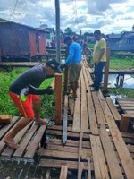 Requerimento solicitado pelo vereador Odilson Nunes (SD) garante reforma de passarela no bairro São Lázaro