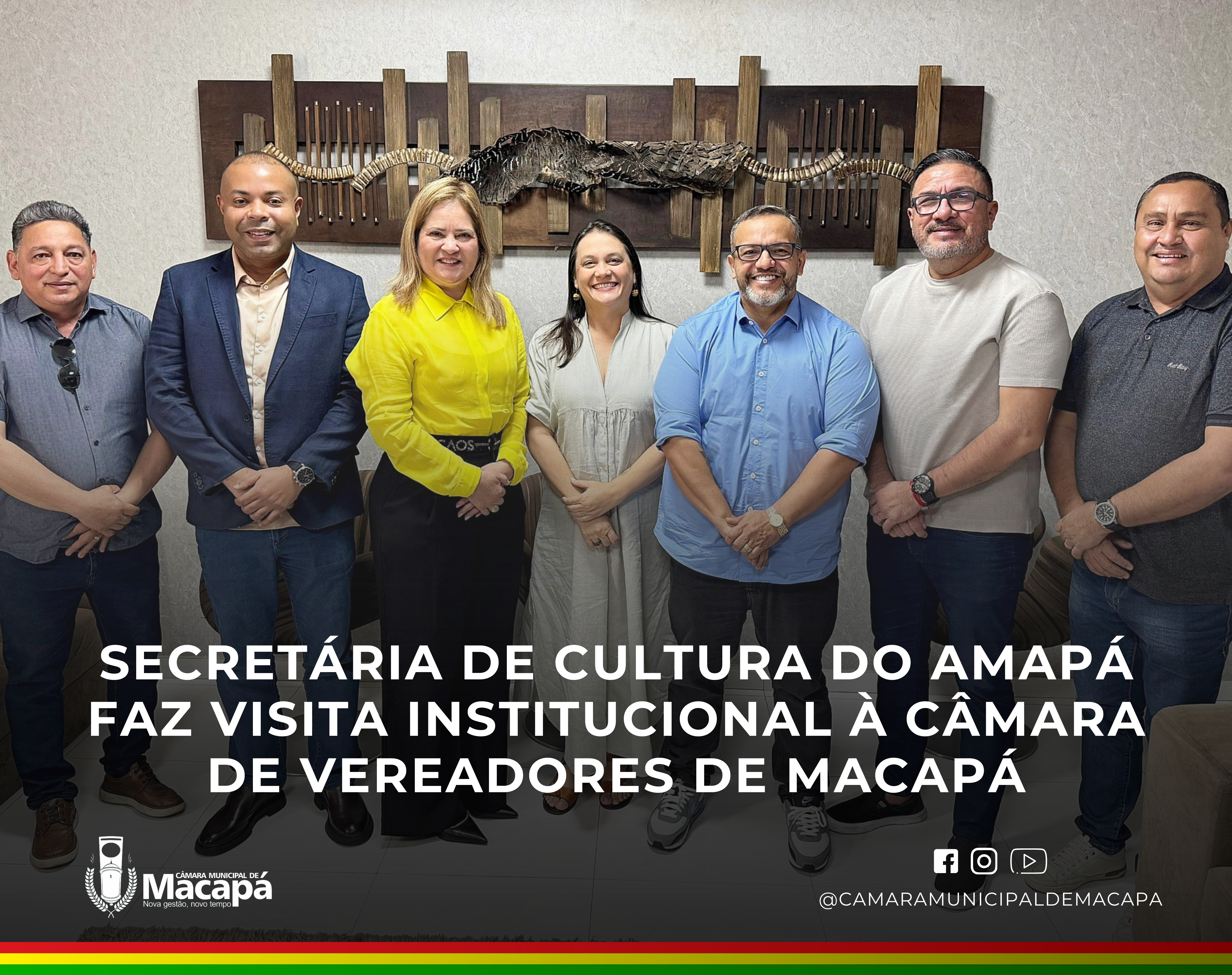 Secretária de Cultura do Amapá faz visita institucional à Câmara de Vereadores de Macapá