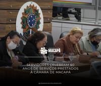 Servidores celebram 40 anos de serviços prestados à Câmara de Macapá