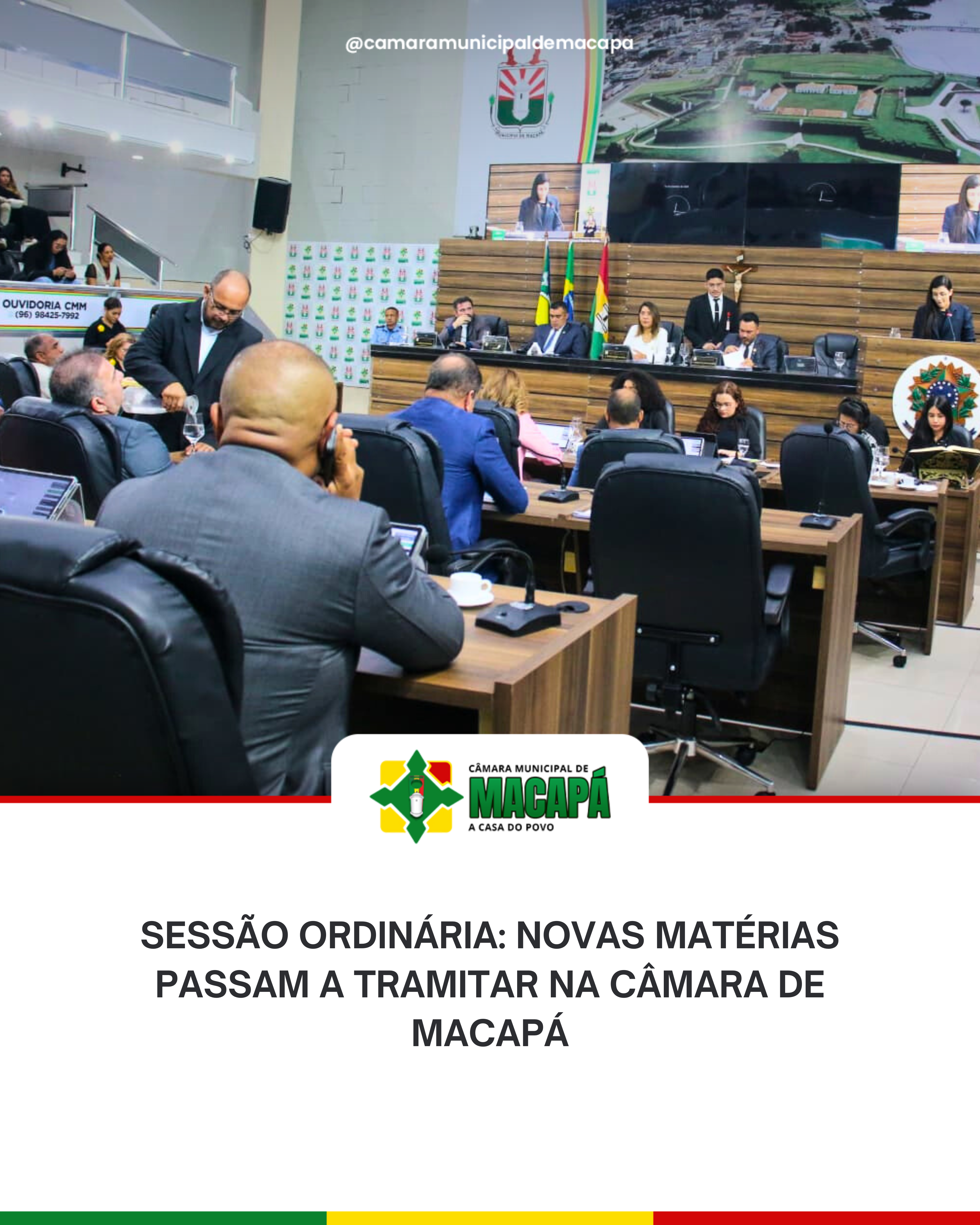 Sessão ordinária: novas matérias passam a tramitar na Câmara de Macapá