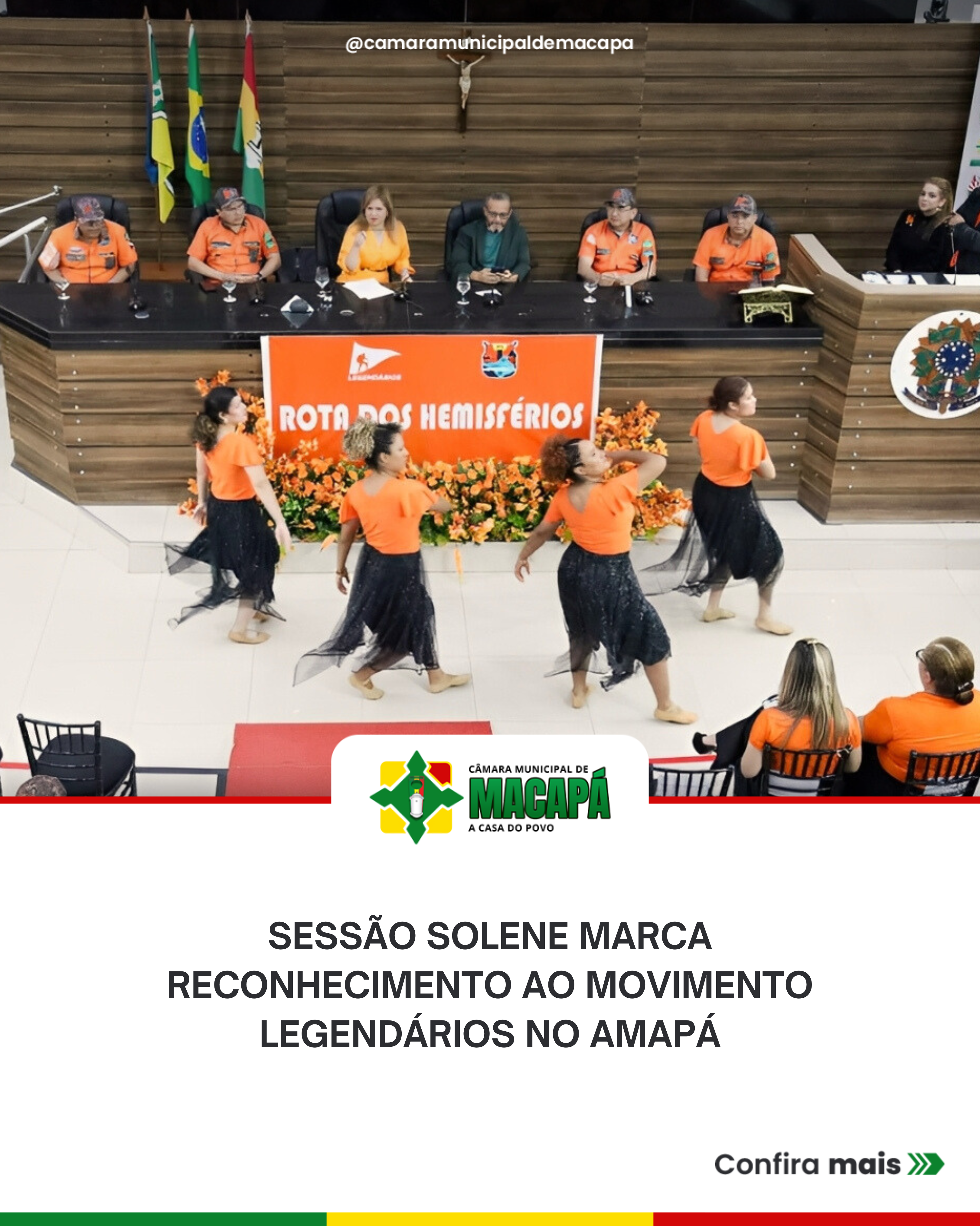 Sessão solene marca reconhecimento ao Movimento Legendários no Amapá