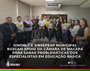Sindnut e Sinsepeap municipal buscam apoio da Câmara de Macapá para sanar problemáticas dos especialistas em educação básica