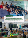 Universitários acompanham sessão e conhecem dinâmica do Legislativo Municipal