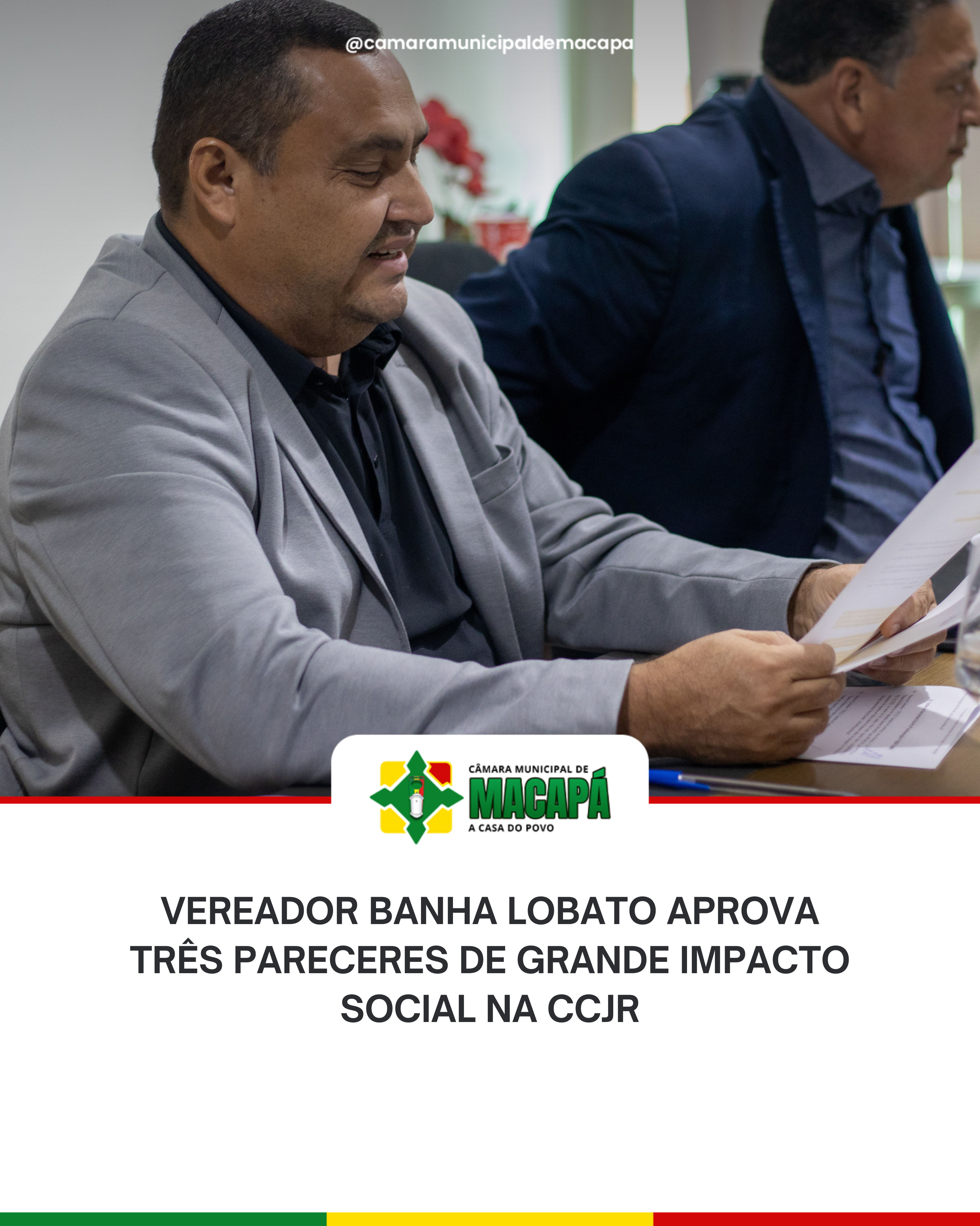 Vereador Banha Lobato aprova três pareceres de grande impacto social na CCJR