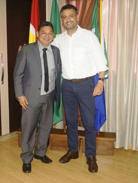 Vereador Cláudio é recebido pelo prefeito de Macapá, Clécio Luis