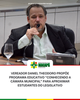 Vereador Daniel Theodoro propõe programa educativo “Conhecendo a Câmara Municipal” para aproximar estudantes do Legislativo