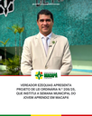 Vereador Ezequias apresenta Projeto de Lei Ordinária n.º 208/25, que institui a Semana Municipal do Jovem Aprendiz em macapá