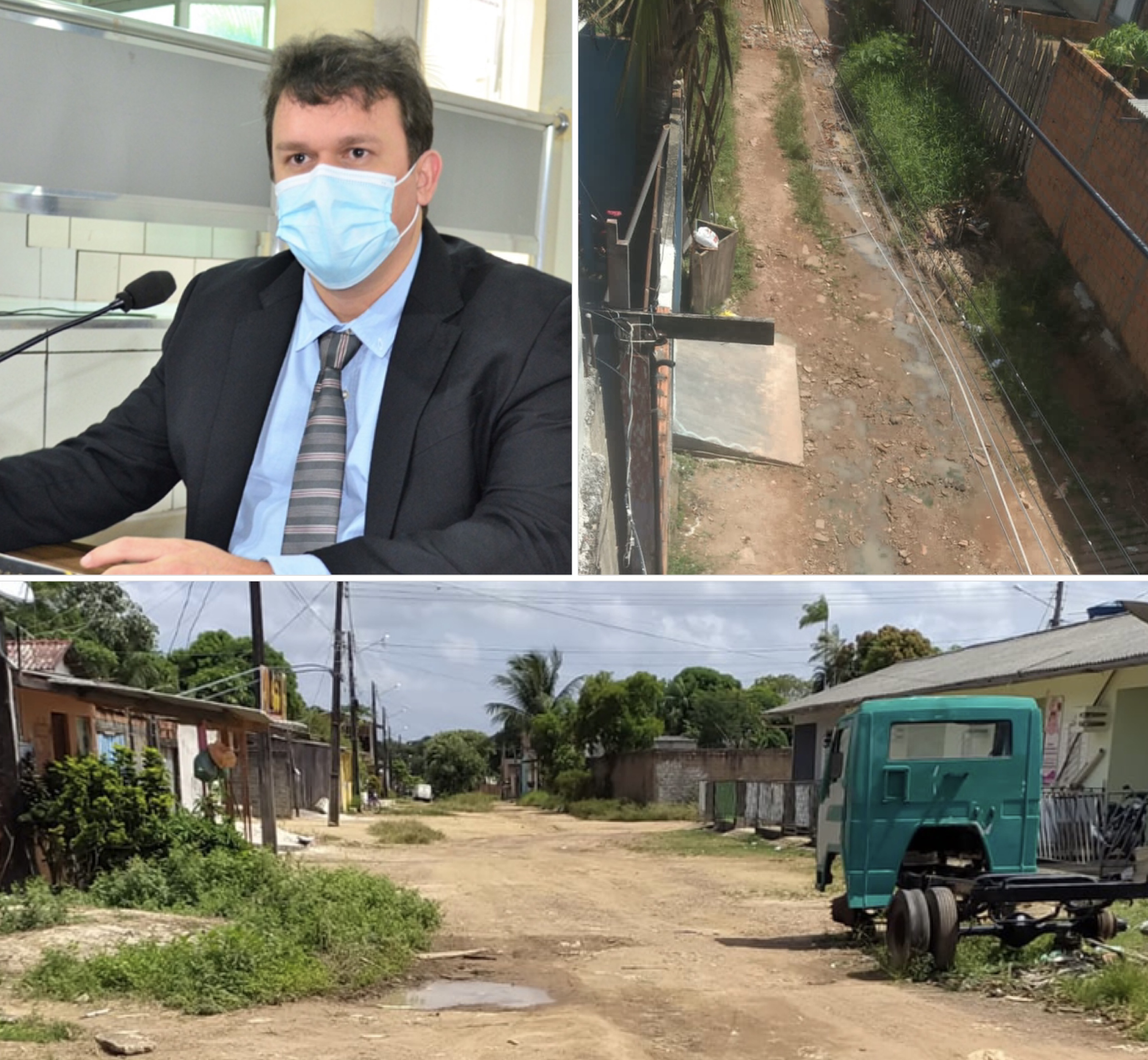 Vereador João Mendonça solicita asfalto para três bairros da capital