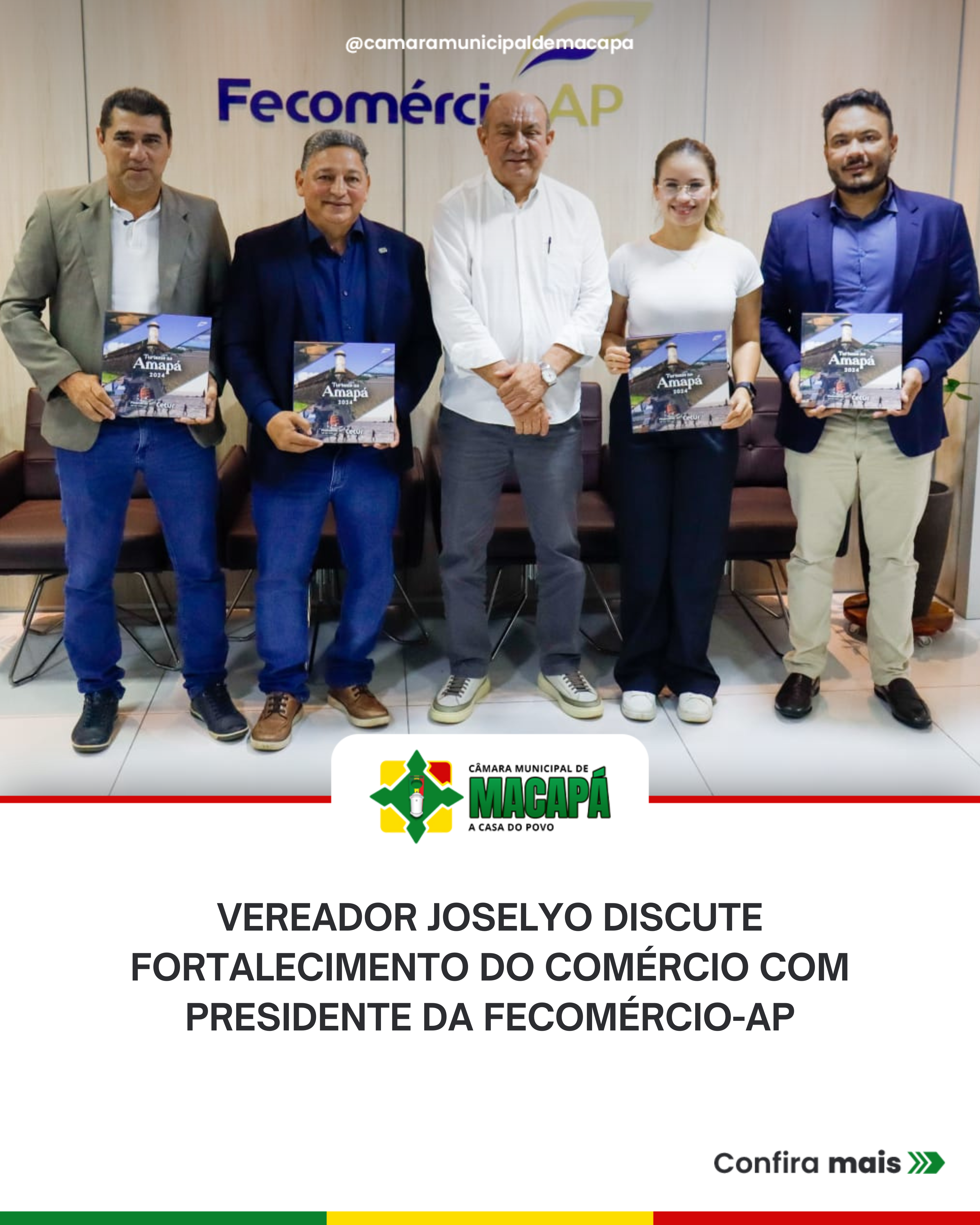 Vereador Joselyo discute fortalecimento do comércio com presidente da Fecomércio-AP