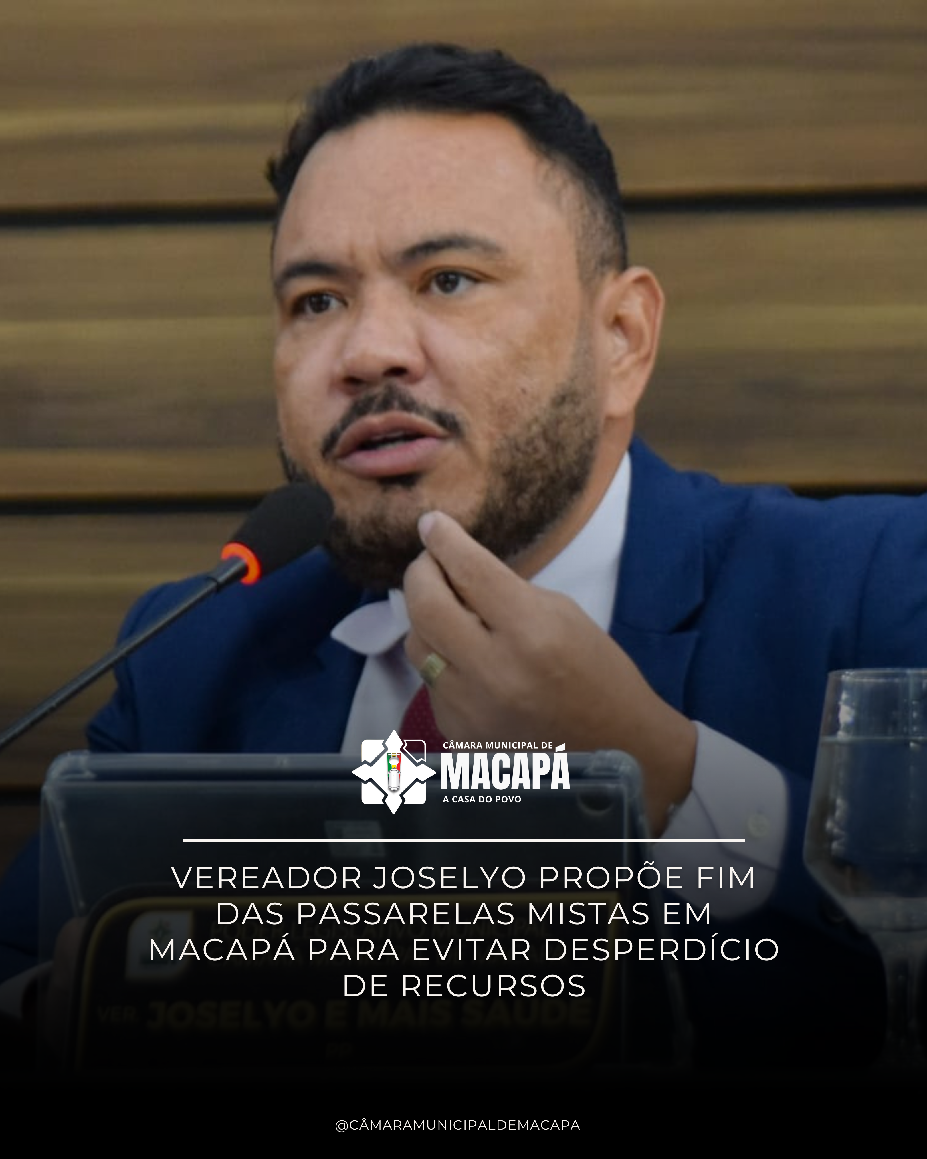 Vereador Joselyo propõe fim das passarelas mistas em Macapá para evitar desperdício de recursos