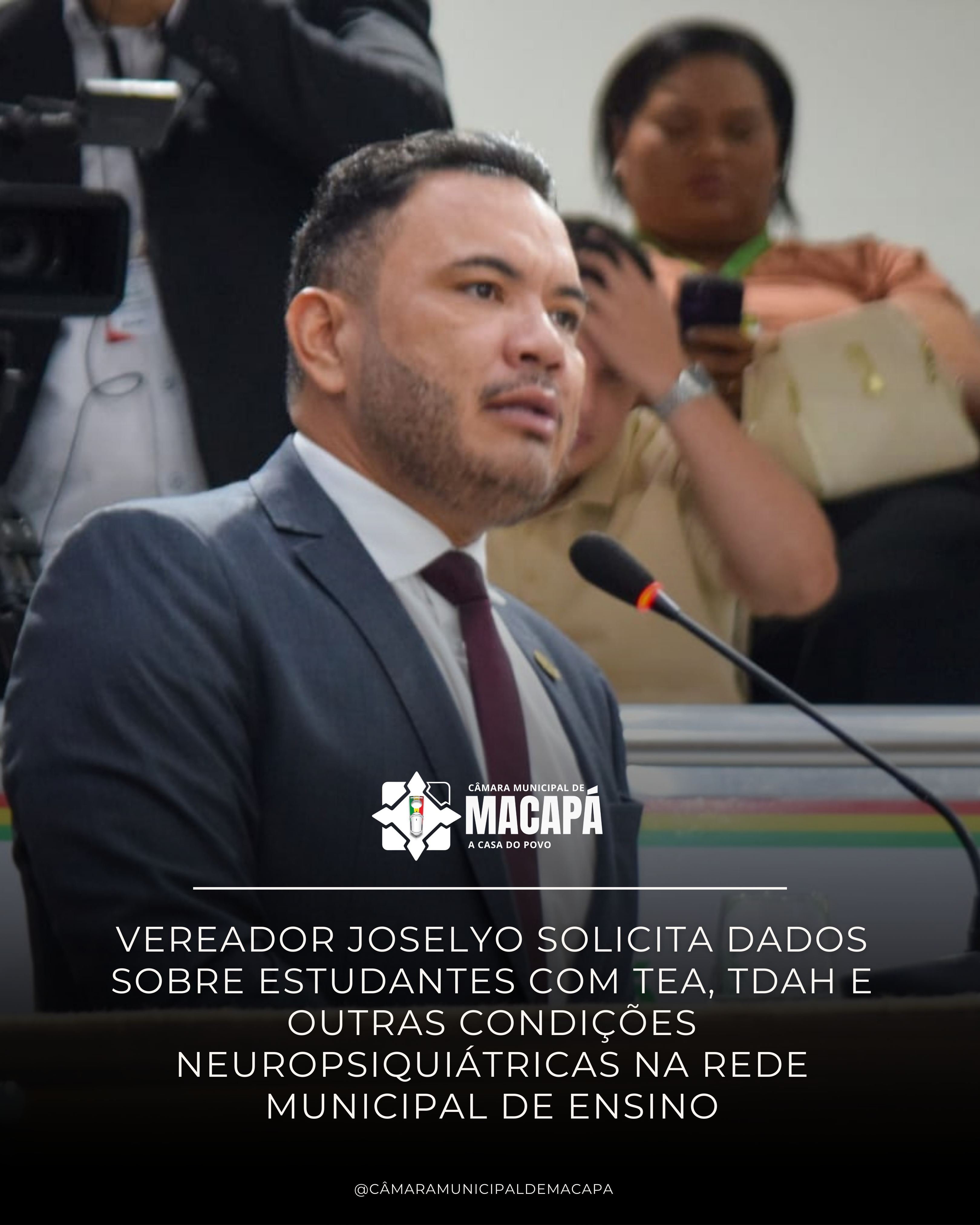 Vereador Joselyo solicita dados sobre estudantes com TEA, TDAH e outras condições  neuropsiquiátricas na rede municipal de ensino