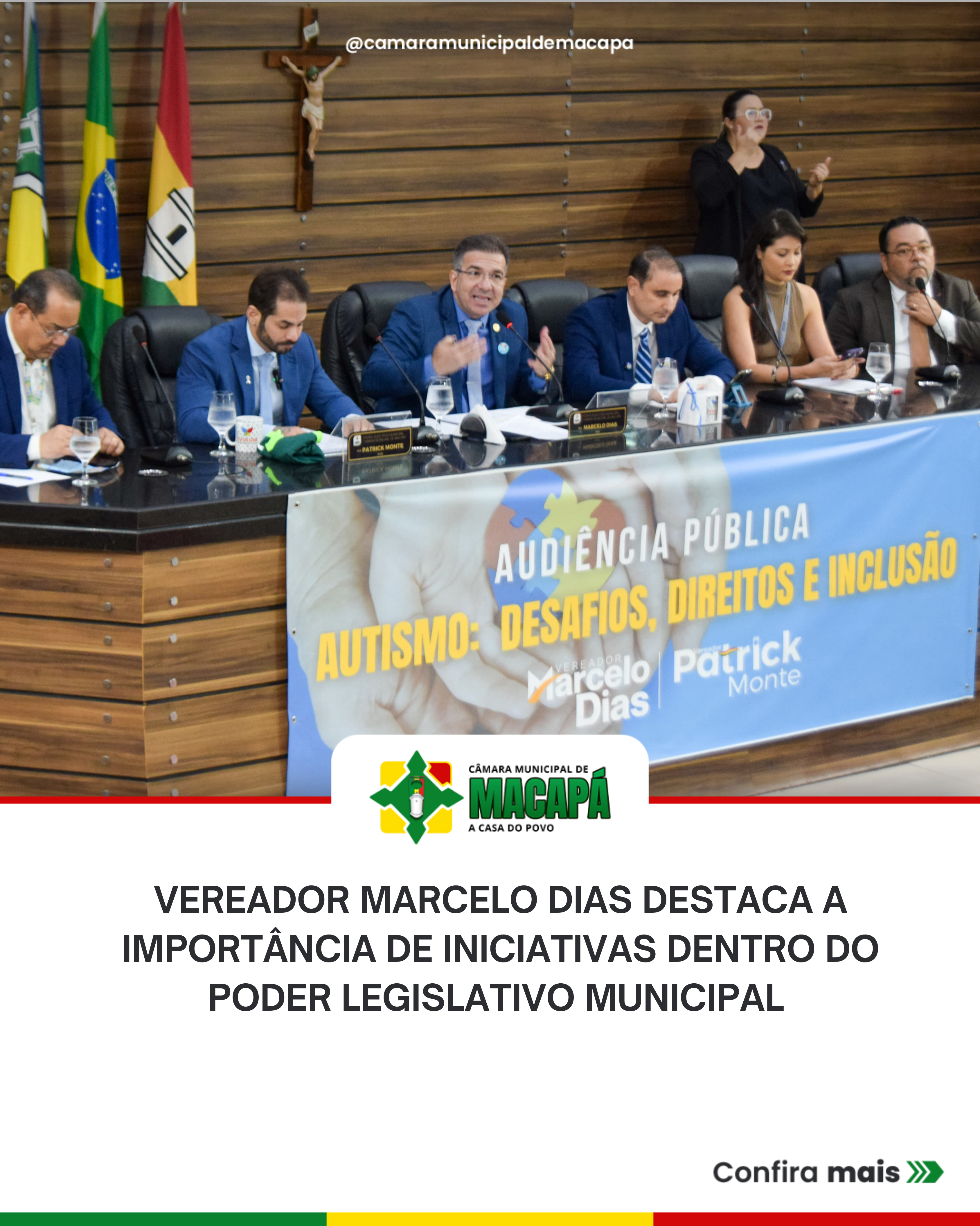 Vereador Marcelo Dias destaca a importância de iniciativas dentro do Poder Legislativo Municipal 