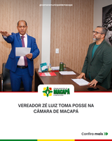 Vereador Zé Luiz toma posse na Câmara de Macapá