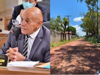Vereador Zeca solicita asfalto para o Ramal da Aseel