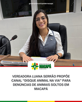Vereadora Luana Serrão propõe canal “Disque Animal na Via” para denúncias de animais soltos em Macapá