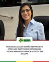 Vereadora Luana Serrão tem projeto aprovado instituindo o programa “Cidade Amiga da Criança Autista” em Macapá