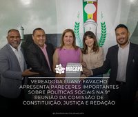 Vereadora Luany Favacho apresenta pareceres importantes sobre políticas sociais na 9ª Reunião da Comissão de Constituição, Justiça e Redação