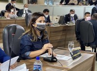 Vereadora Maraína Martins reivindica a instalação de faixa para pedestre em ruas do bairro Brasil Novo