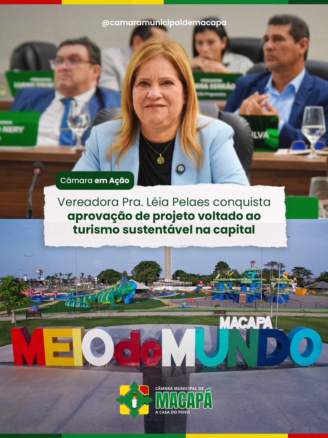 Vereadora Pra. Léia Pelaes conquista aprovação de projeto voltado ao turismo sustentável na capital