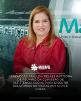 Vereadora Pra. Léia Pelaes participa de reunião da Comissão de Assistência Social para discutir relatórios de Visitas aos CRAS e CREAS