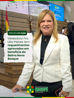 Vereadora Pra. Léia Pelaes tem requerimentos aprovados em benefício do Bairro Novo Bosque
