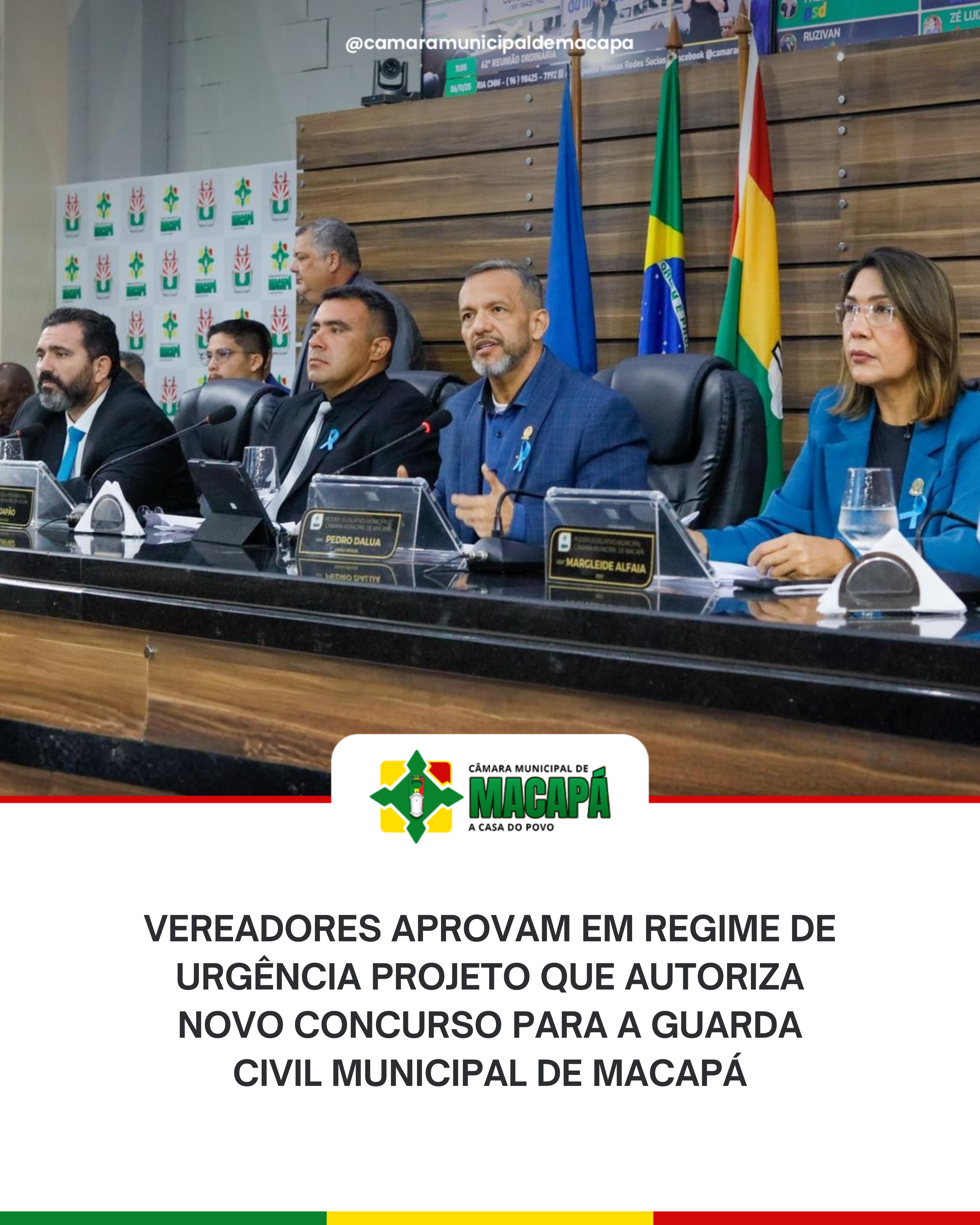 Vereadores aprovam em regime de urgência projeto que autoriza novo concurso para a Guarda Civil Municipal de Macapá