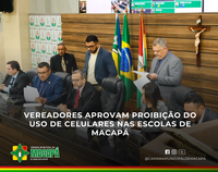 Vereadores aprovam proibição do uso de celulares nas escolas de Macapá