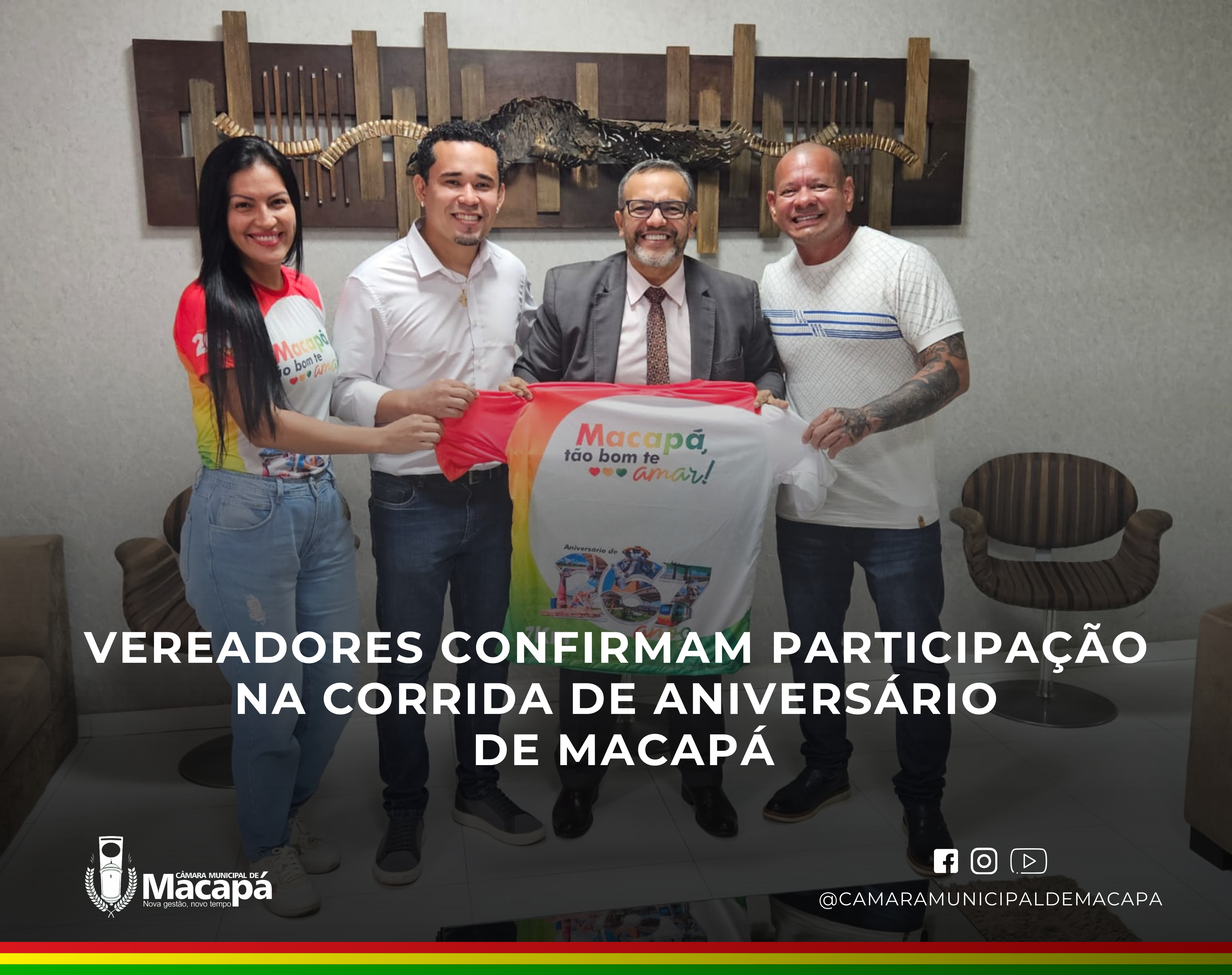 Vereadores confirmam participação na Corrida de Aniversário de Macapá
