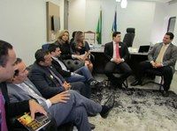 Vereadores são recebidos no gabinete do Senador Davi Alcolumbre e discutem demandas em favor da população macapaense.